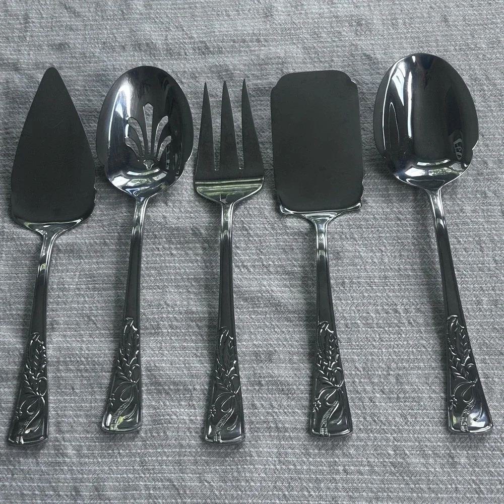 Lenox Holiday Hostess 5-piece Serving Set 18/10 Stainless Ste